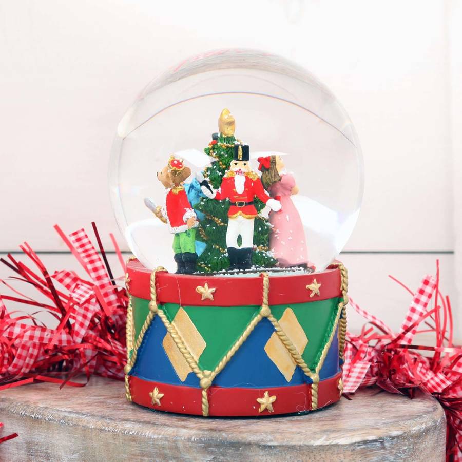 Christmas Nutcracker Musical Snow Globe Dome By red berry apple