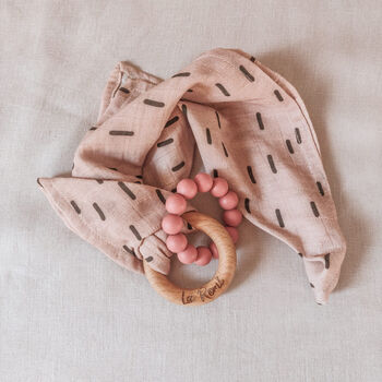 Baby Teething Muslin With Ring, 9 of 12