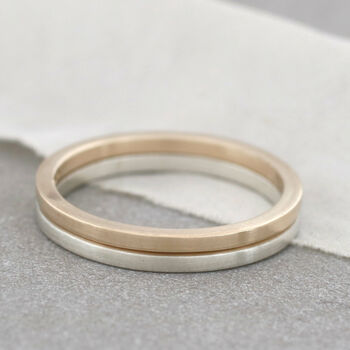 Plain Band Ring. 9ct Gold Stackable Ring, 2 of 8