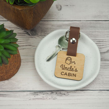 Personalised Garden Shed Keyring For Him, 4 of 6
