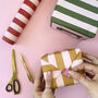 Luxury Candy Cane Stripe Christmas Wrapping Paper, thumbnail 2 of 4