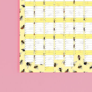 2024 Bees Wall Calendar And Year Planner, 5 of 5