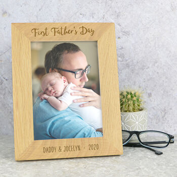 First Father's Day Solid Oak Frame, 2 of 3