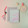 Cos You're My Best Friend Neon Greeting Card, thumbnail 2 of 2