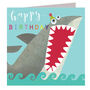 Laser Cut Shark Birthday Card, thumbnail 2 of 5