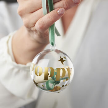 Personalised Message In A Christmas Bauble, 4 of 7
