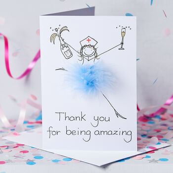 Handmade Personalised 3D Thank You Nurse Card, 2 of 2