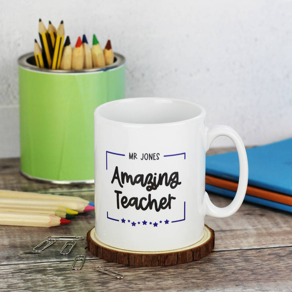 Personalised Best Teacher Mug By Oat Bespoke 