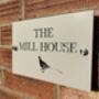 Personalised Pheasant Design House Acrylic Number Sign, thumbnail 3 of 5