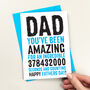 Best Dad In Seconds Father's Day Card Personalised, thumbnail 1 of 4