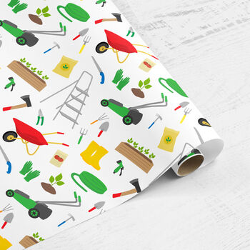 Gardening Fathers Day Wrapping Paper Roll Or Folded, 3 of 3