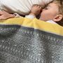 Soft Lambswool Knitted Fair Isle Baby Blanket, thumbnail 1 of 7