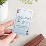 10 Year Tin Anniversary Personalised Wallet Card, thumbnail 1 of 2