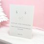 Mother And Daughter Sterling Silver Infinity Symbol Stud Earrings, thumbnail 1 of 6