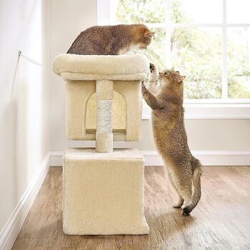 Cat Scratching Post Cat Tree Cat House Sisal Posts, 3 of 9