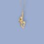 Cheeky Monkey Necklace In 18ct Gold Plated Silver, thumbnail 10 of 12