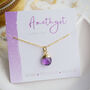 Amethyst February Birthstone Necklace, thumbnail 2 of 11