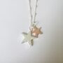 Rose Gold And Silver Plated Star Necklace, thumbnail 3 of 5