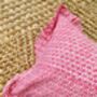 Handmade Indian Block Print Cushion, thumbnail 3 of 4