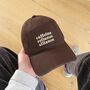 'Caffeine Reliance Alliance' Cotton Baseball Cap, thumbnail 4 of 8