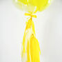 Personalised Yellow Clear Bubble Balloon, thumbnail 2 of 4