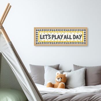 Let's Play All Day Framed Print, 3 of 9