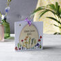 Personaslised Easter Floral Hanging Decoration And Card, thumbnail 3 of 7