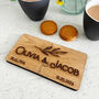 Personalised Oak Veneer Jigsaw Coasters Set Of Two, thumbnail 3 of 7