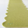 Personalised Scallop Edge Cashmere Scarf In Lime, thumbnail 5 of 8