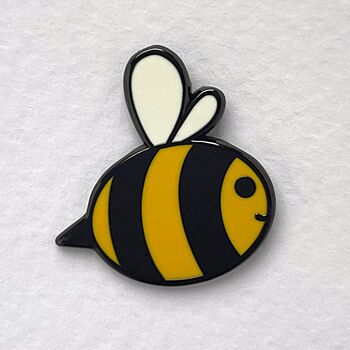 Bee Enamel Pin Badge, 4 of 4
