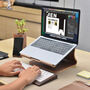 Universal Wooden Laptop Stand Holder, thumbnail 1 of 8