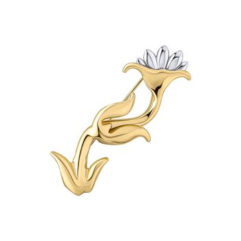 Gold And Silver Plated Floral Brooch, 2 of 4