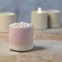 Match Striker Pot With Matches In Pale Pink, thumbnail 2 of 6