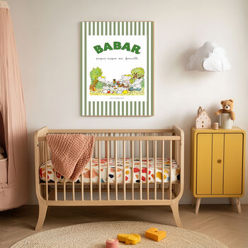 Babar Picnic Nursery Art Print, 4 of 4