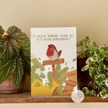 Birthday Card: Bird Themed Card For A Garden Lover, 5 of 6
