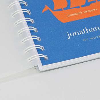 Personalised Kid's Space Rocket Small Notebook, 5 of 9