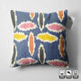 Handwoven Multicoloured Ikat Cushion Cover, thumbnail 6 of 9