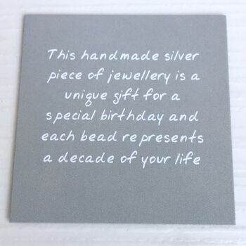 30th Birthday Handmade Silver Bangle, 3 of 5