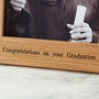 Personalised Oak Graduation Photo Frame, thumbnail 5 of 9