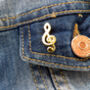 Gold Or Silver Treble Clef Lapel Pin, thumbnail 2 of 7