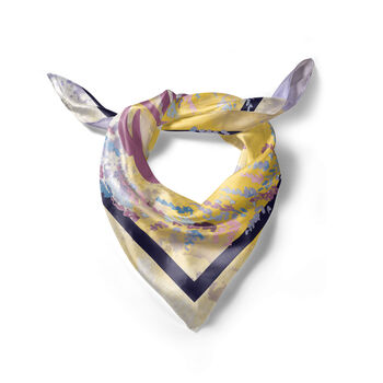 Personalised Floral Square Silk Scarf, 3 of 5