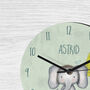 Baby Elephant Nursery Clock, thumbnail 2 of 4
