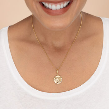 18ct Gold Leo Zodiac Charm Necklace, 2 of 6