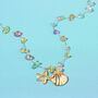 Tropic Rainbow Bead And Shell Necklace, thumbnail 3 of 6