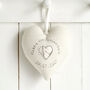 Personalised Emerald 55th Anniversary Hanging Heart Gift, thumbnail 8 of 10