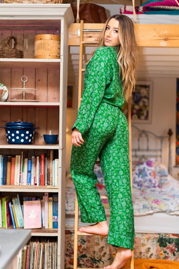 Sari Silk Pyjamas By Patchouli Fair | notonthehighstreet.com