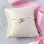 30th Birthday Beaded Charm Bracelet With Birthstone, thumbnail 4 of 8