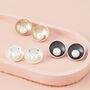 9ct Gold Pearl Earrings. Solid Gold Stud Earrings, thumbnail 8 of 11