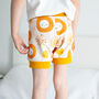 Organic Baby And Child Sunshine Print Shorts, thumbnail 3 of 3