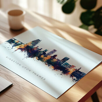 Kingston Upon Thames Skyline Cityscape Art Print, 8 of 12